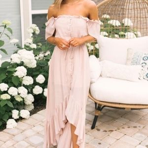 Womens Magnolia Boutique off shoulder dress size medium